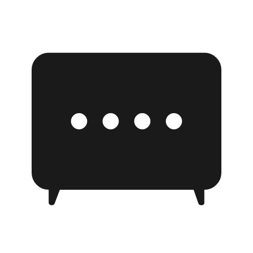 Tv with assistant rounded icon, rounded style, from Material Symbols Light