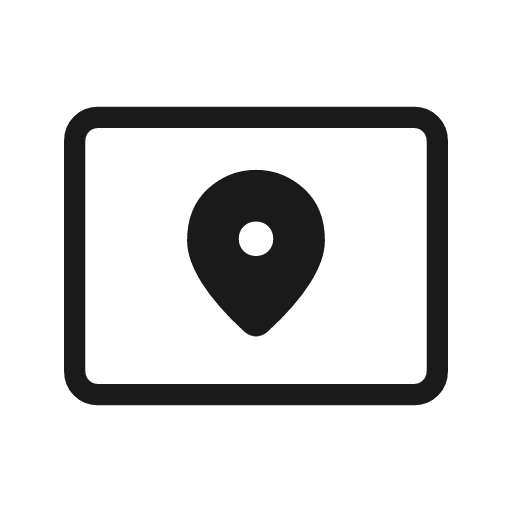 Universal local outline rounded icon, rounded style, from Material Symbols Light