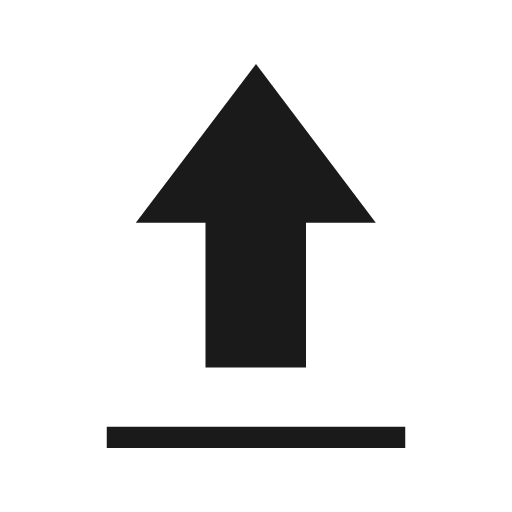 Upload 2 icon, solid style, from Material Symbols Light