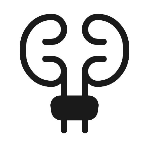 Urology rounded icon, rounded style, from Material Symbols Light