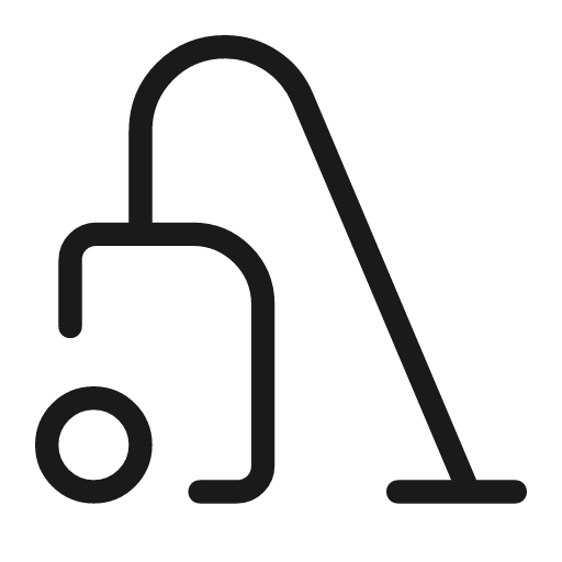 Vacuum outline rounded icon, rounded style, from Material Symbols Light