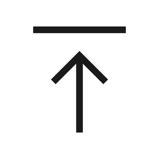 Vertical align top icon, solid style, from Material Symbols Light