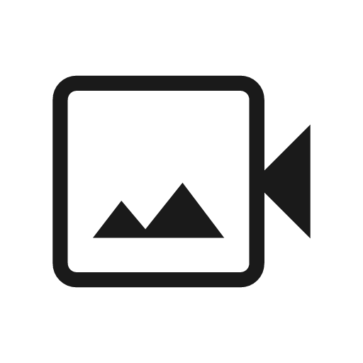 Video camera back outline icon, outline style, from Material Symbols Light