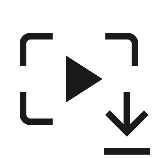 Video frame save icon, solid style, from Material Symbols Light