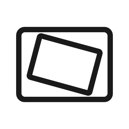 Video stable outline rounded icon, rounded style, from Material Symbols Light