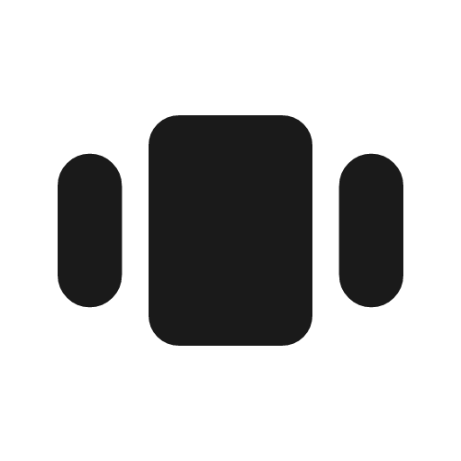 View carousel icon, solid style, from Material Symbols Light
