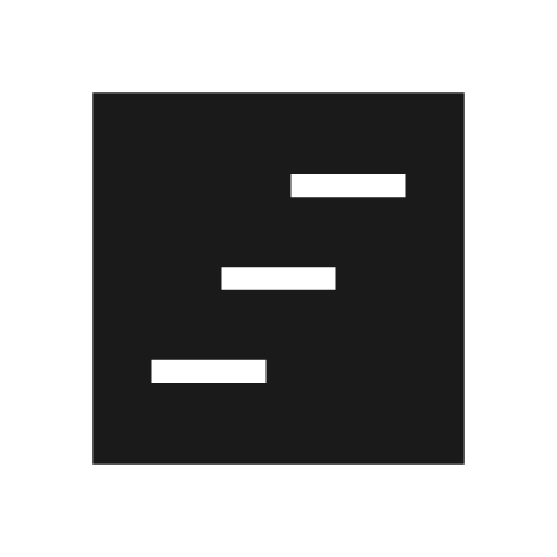 View timeline sharp icon, sharp-cornered style, from Material Symbols Light