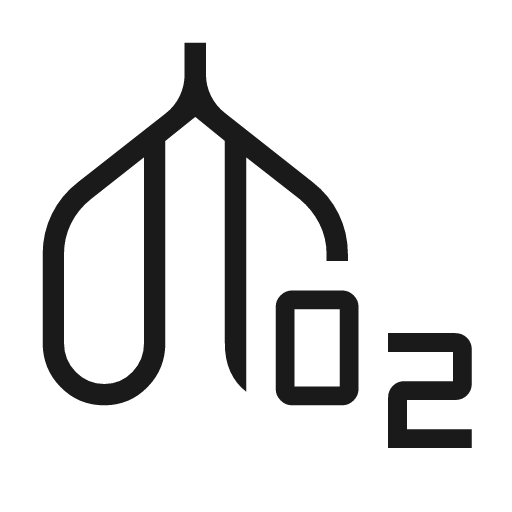 Vo2 max outline icon, outline style, from Material Symbols Light