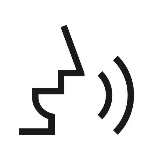 Voice selection sharp icon, sharp-cornered style, from Material Symbols Light