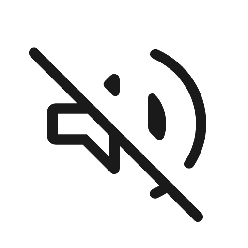 Volume off outline rounded icon, rounded style, from Material Symbols Light