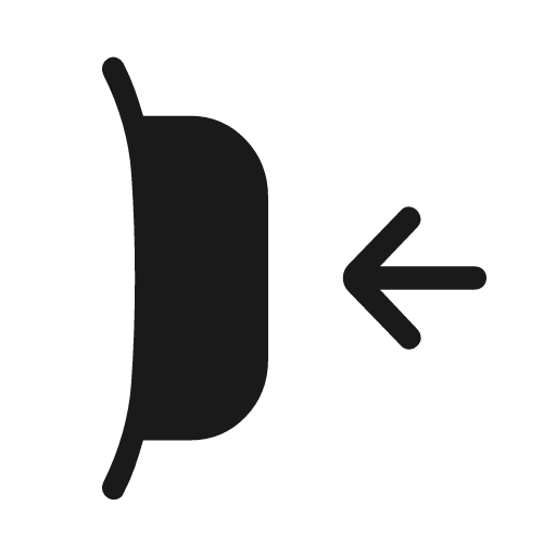 Watch button rounded icon, rounded style, from Material Symbols Light