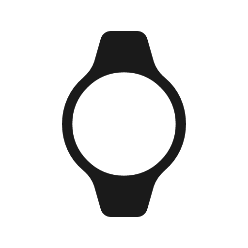 Watch rounded icon, rounded style, from Material Symbols Light