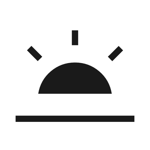 Wb twilight icon, solid style, from Material Symbols Light