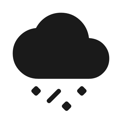 Weather hail rounded icon, rounded style, from Material Symbols Light