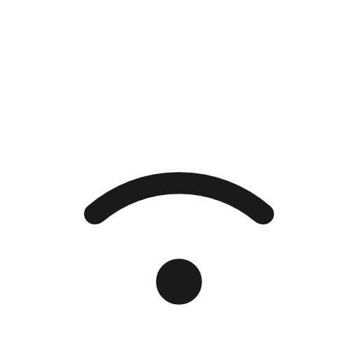 Wifi 2 bar rounded icon, rounded style, from Material Symbols Light