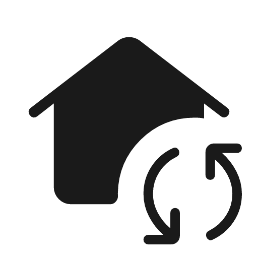 Wifi home rounded icon, rounded style, from Material Symbols Light