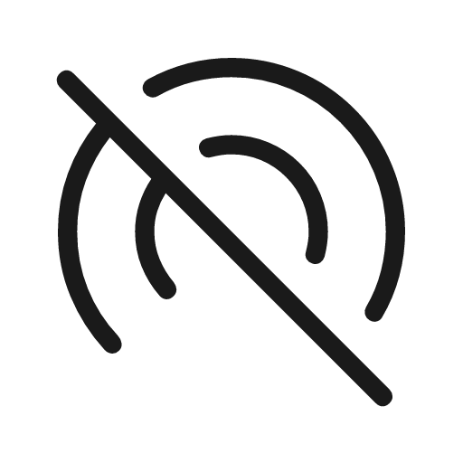 Wifi tethering off rounded icon, rounded style, from Material Symbols Light