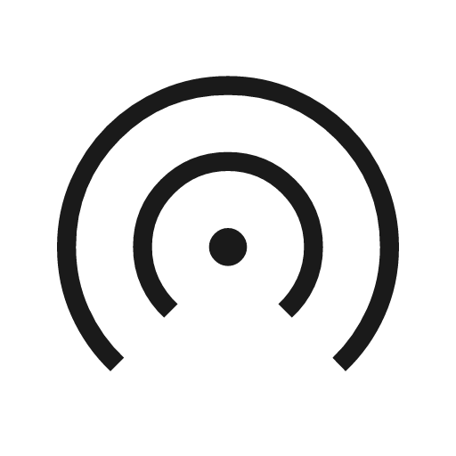 Wifi tethering icon, solid style, from Material Symbols Light