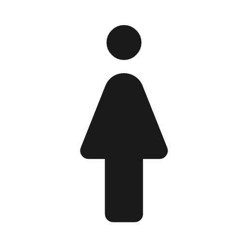 Woman rounded icon, rounded style, from Material Symbols Light