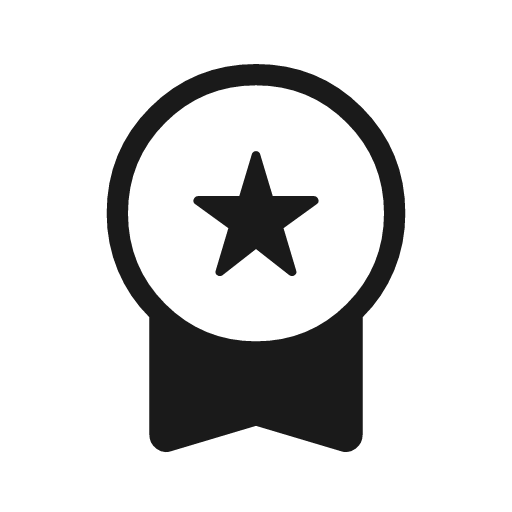 Workspace premium rounded icon, rounded style, from Material Symbols Light
