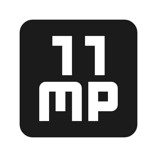 11mp icon, solid style, from Material Symbols