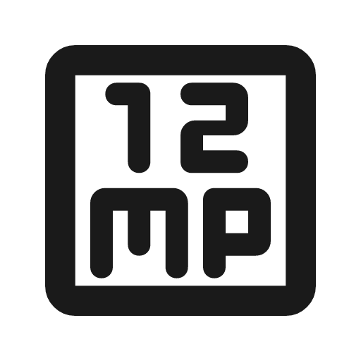 12mp outline rounded icon, rounded style, from Material Symbols