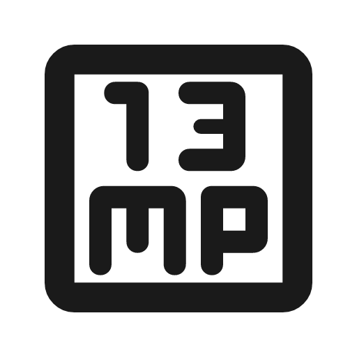 13mp outline rounded icon, rounded style, from Material Symbols