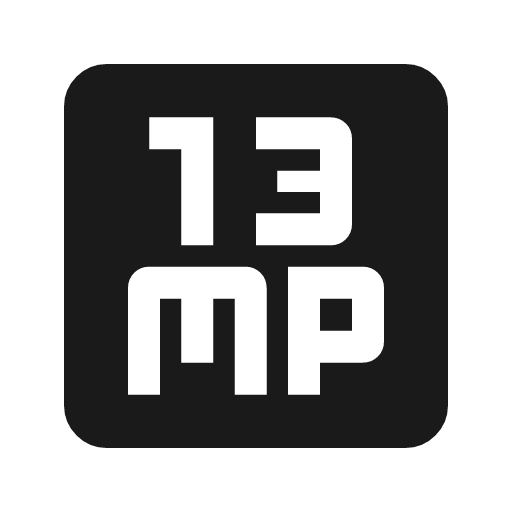 13mp icon, solid style, from Material Symbols