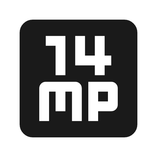 14mp icon, solid style, from Material Symbols