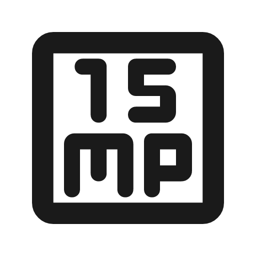 15mp outline rounded icon, rounded style, from Material Symbols