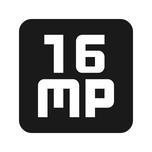 16mp icon, solid style, from Material Symbols