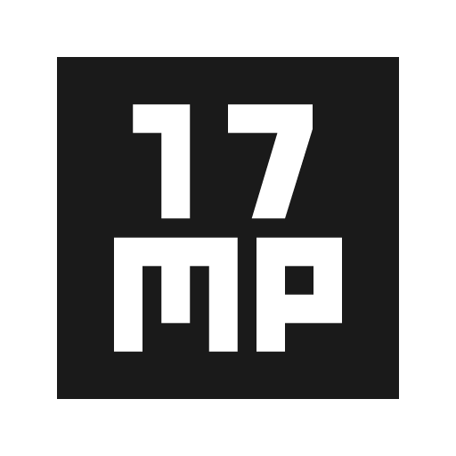 17mp sharp icon, sharp-cornered style, from Material Symbols