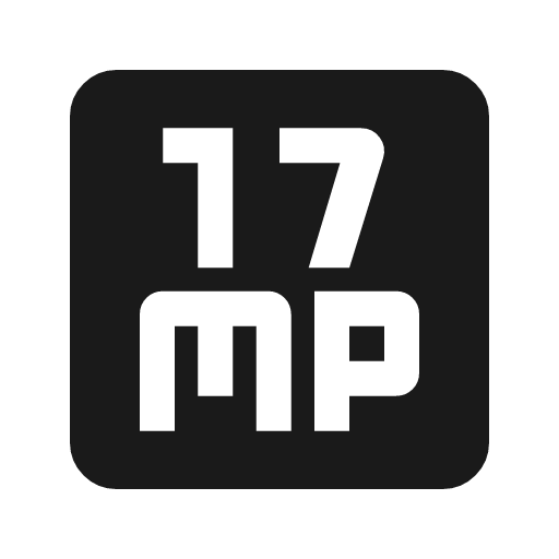 17mp icon, solid style, from Material Symbols