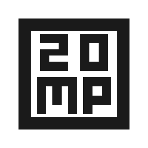 20mp outline sharp icon, sharp-cornered style, from Material Symbols