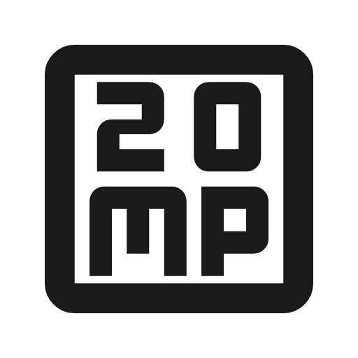 20mp outline icon, outline style, from Material Symbols