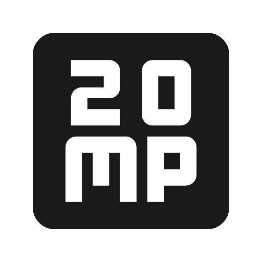 20mp icon, solid style, from Material Symbols