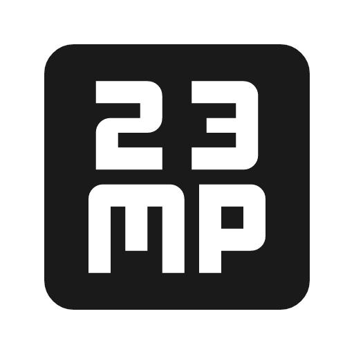 23mp icon, solid style, from Material Symbols