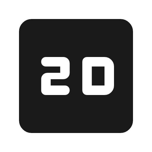 2d rounded icon, rounded style, from Material Symbols