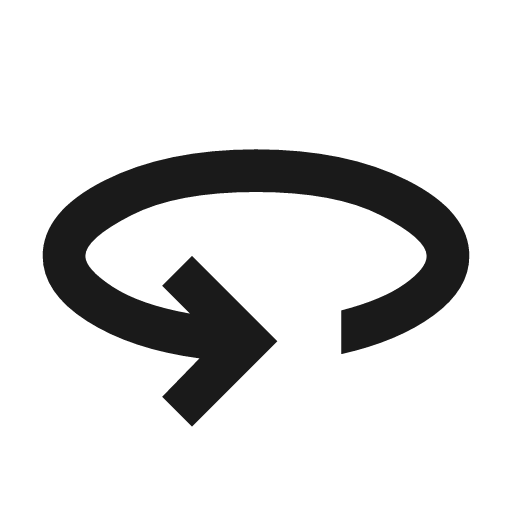 360 icon, solid style, from Material Symbols