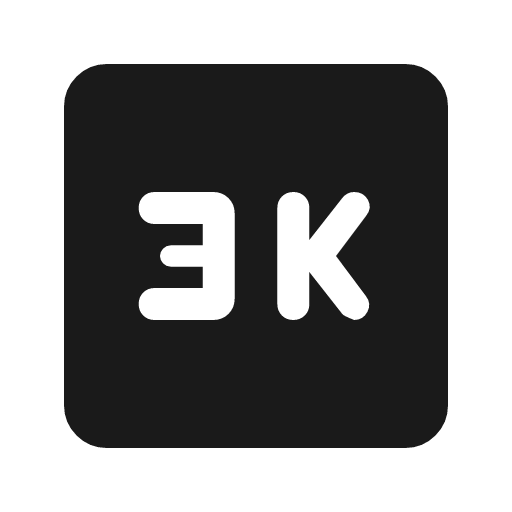 3k rounded icon, rounded style, from Material Symbols
