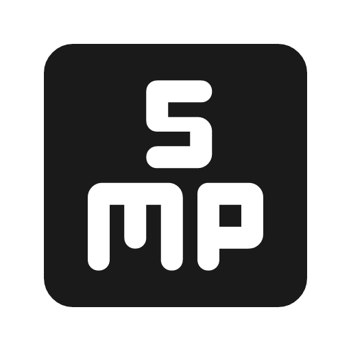 5mp rounded icon, rounded style, from Material Symbols