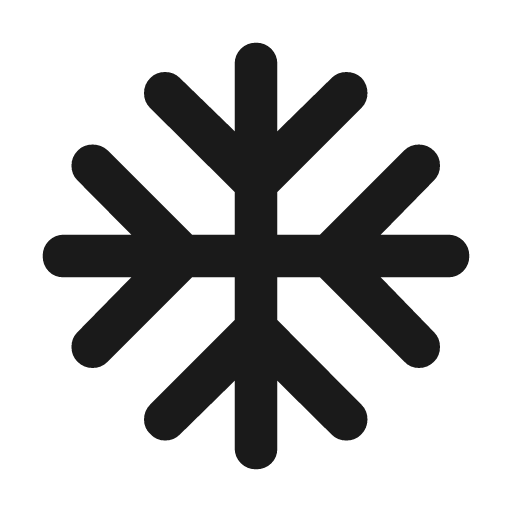 Ac unit rounded icon, rounded style, from Material Symbols