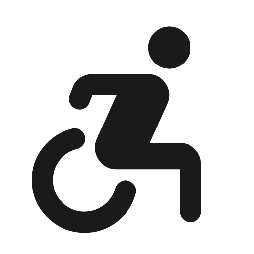 Accessible forward rounded icon, rounded style, from Material Symbols