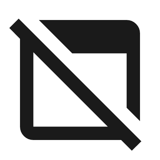 Ad off icon, solid style, from Material Symbols