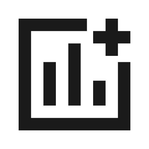 Add chart outline sharp icon, sharp-cornered style, from Material Symbols