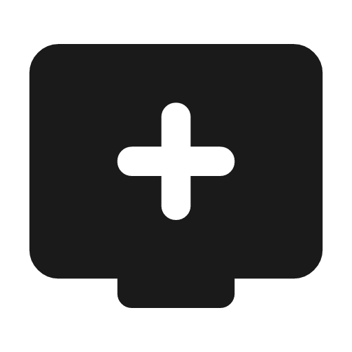 Add to queue rounded icon, rounded style, from Material Symbols