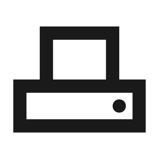 Adf scanner outline sharp icon, sharp-cornered style, from Material Symbols