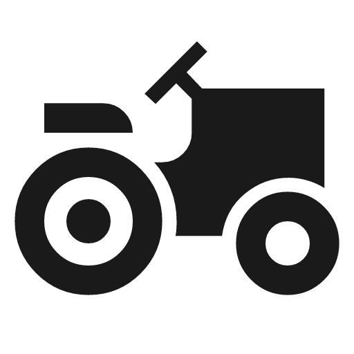 Agriculture sharp icon, sharp-cornered style, from Material Symbols