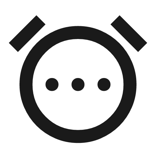 Alarm smart wake outline icon, outline style, from Material Symbols