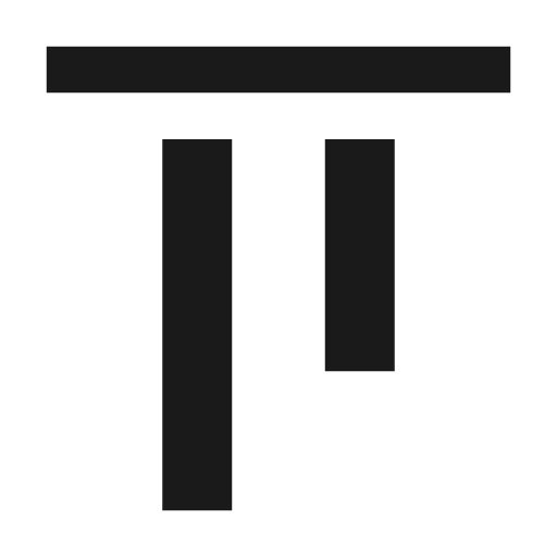 Align vertical top icon, solid style, from Material Symbols